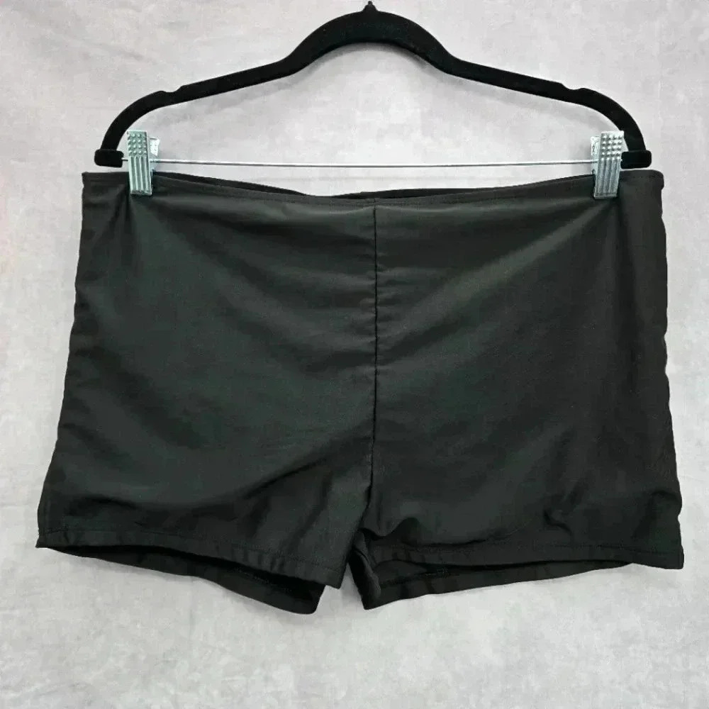 Black Swimwear Swimsuit Bikini Bottom‎ Shorts Size 3XL